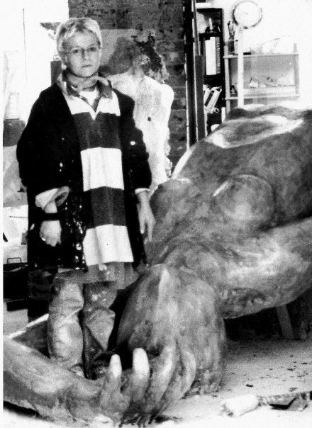 Mina Feingold in atelier — archivio