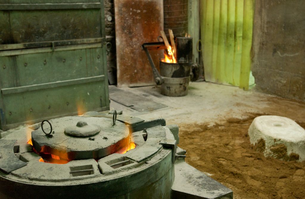 Fonderia — forno per la fusione del bronzo